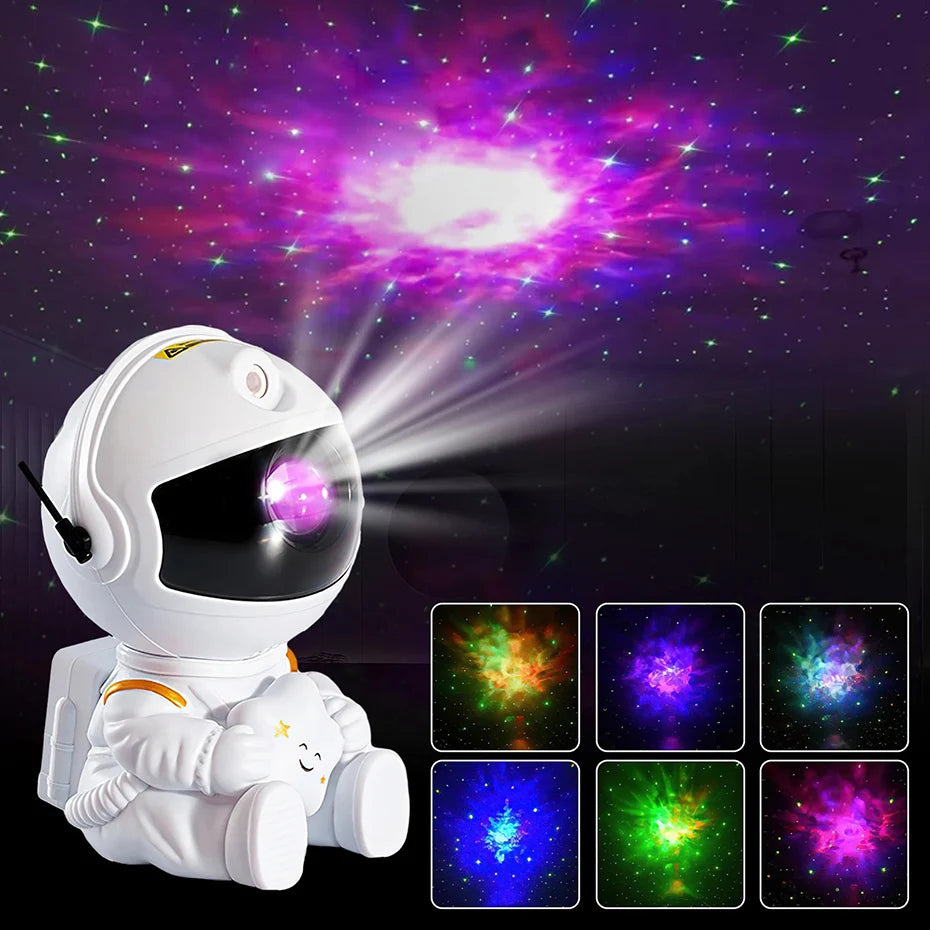 Galaxy Star Astronaut Projector Light Starry Sky Porjectors Lamp Decoration Bedroom Room Nebula LED Night Light Child Adult Gift