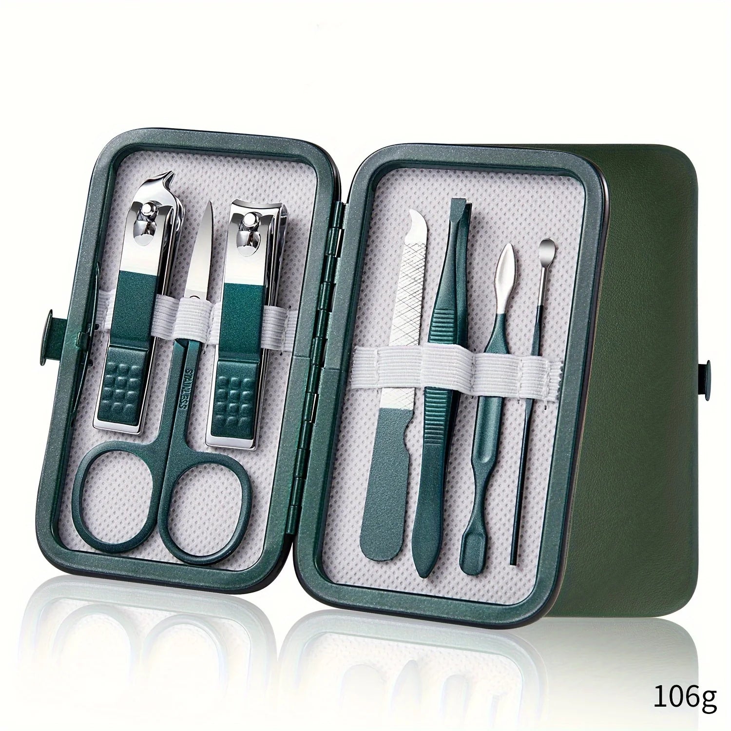 Professional 7/10/12/18 Piece Nail Care Kit Stainless Steel Manicure & Pedicure Set Nail Clipper Set with Travel Case