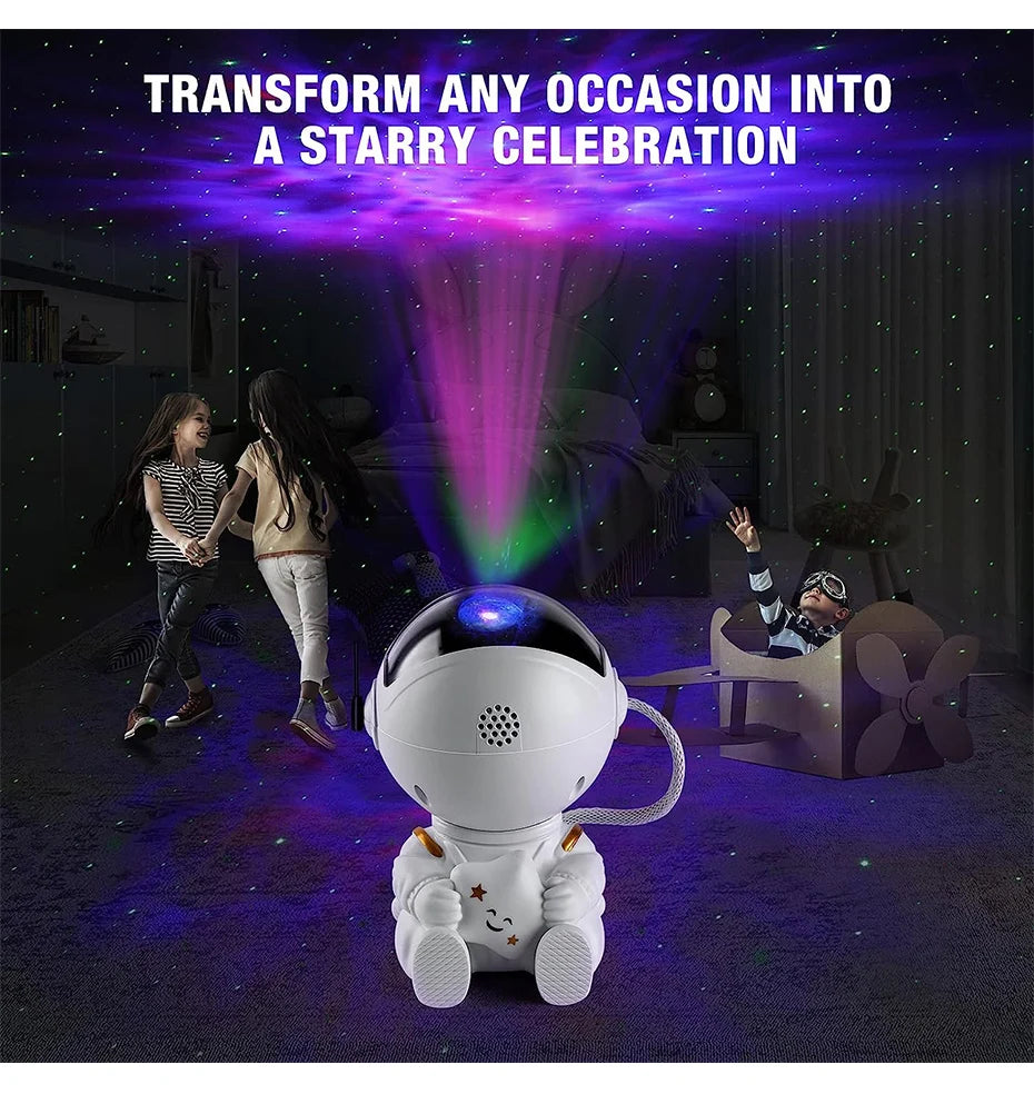 Galaxy Star Astronaut Projector Light Starry Sky Porjectors Lamp Decoration Bedroom Room Nebula LED Night Light Child Adult Gift